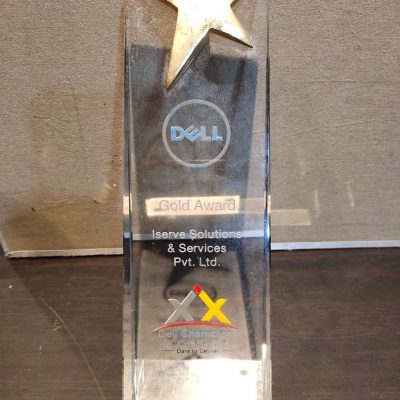 Dell Champions Conclave Gold Award star trophy